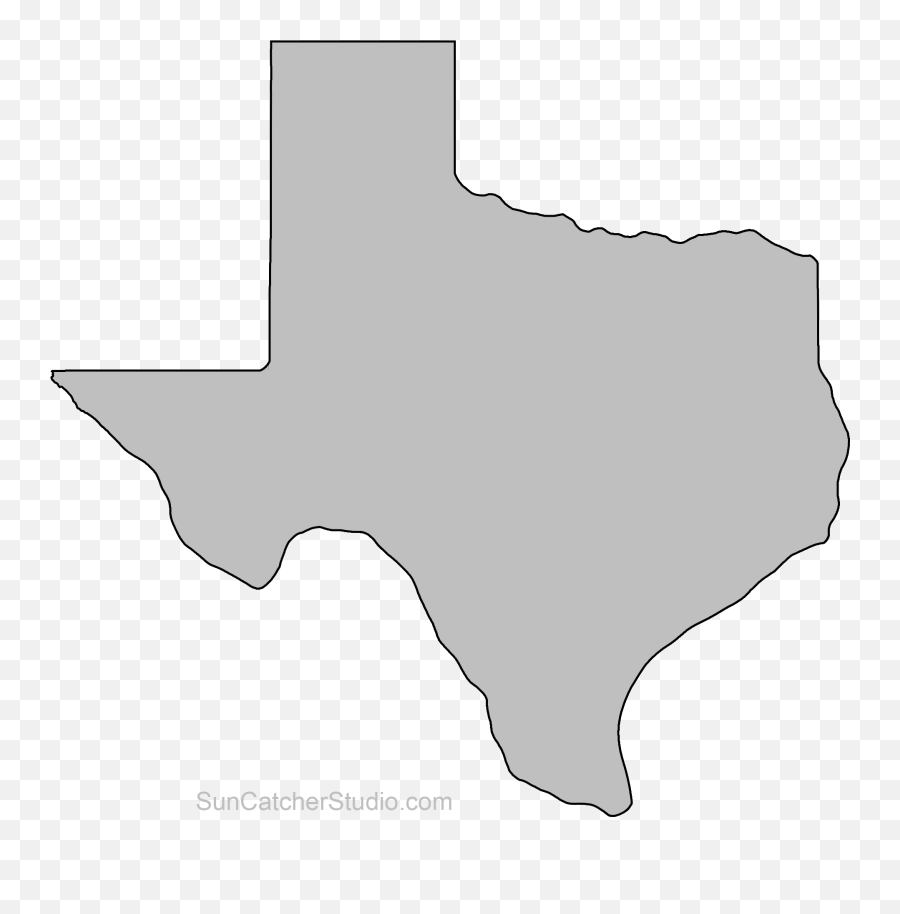 Texas Silhouette Svg - Texas Map Outline Png,Texas Silhouette Png