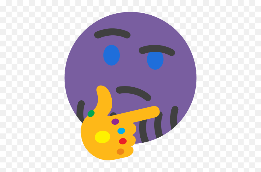 Thankos Thinking - Thanos Snap Discord Emoji Png,Think Emoji Png