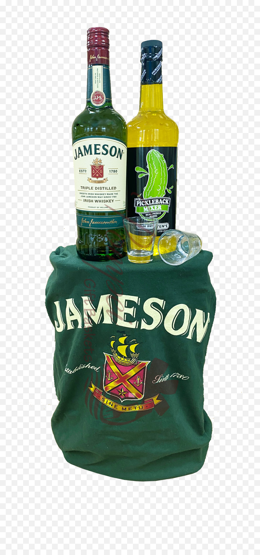 Jameson Pickle Back Whiskey Gift Basket - Jameson And Pickle Juice Png,Gift Basket Icon