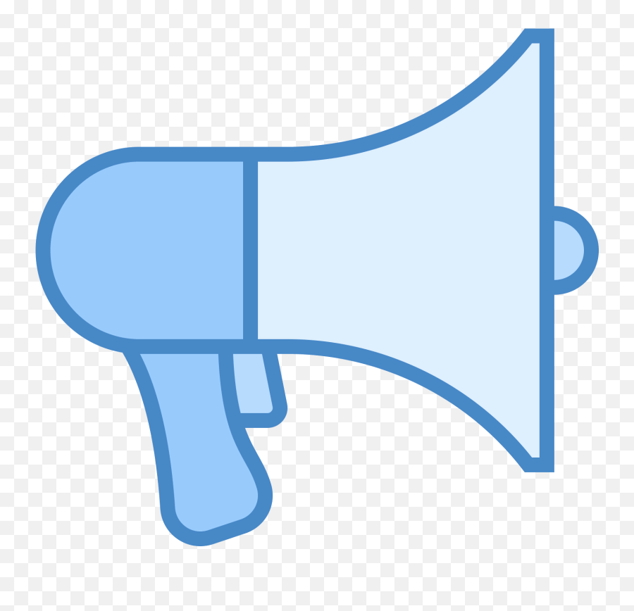 This Is A Megaphone - Advertising Icon Blue 1600x1600 Blue Megaphone Clipart Png,Megaphone Icon Vector