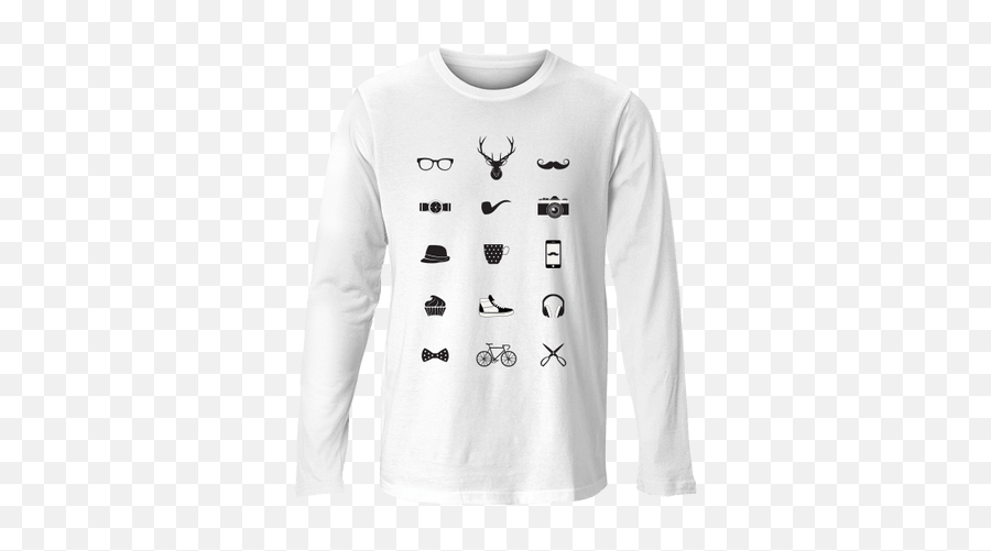 Boho Hipster U2013 Elektrikfredrik - Long Sleeve Png,Travel Icon Shirt