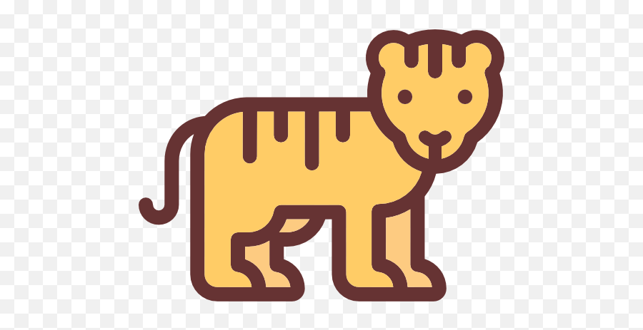 Tiger Animals Zoo Animal Kingdom Wildlife Icon - Animal Figure Png,Wildlife Icon