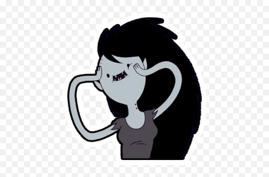 Sticker Maker - Marceline Abadeer Adventure Time Marceline The Vampire Queen Png,Adventure Time Transparent