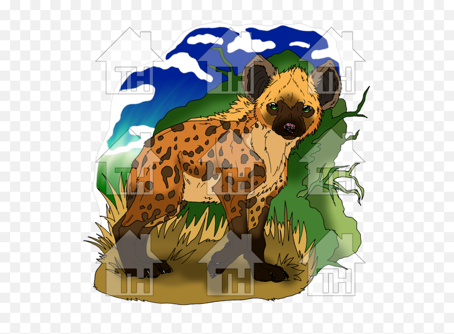 Spotted Hyena - Clip Art Png,Hyena Png