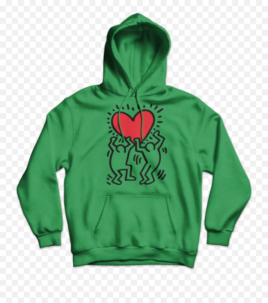 Art - Orama Keith Haring Men Holding Heart Icon Street Art Png,Red Hood Icon