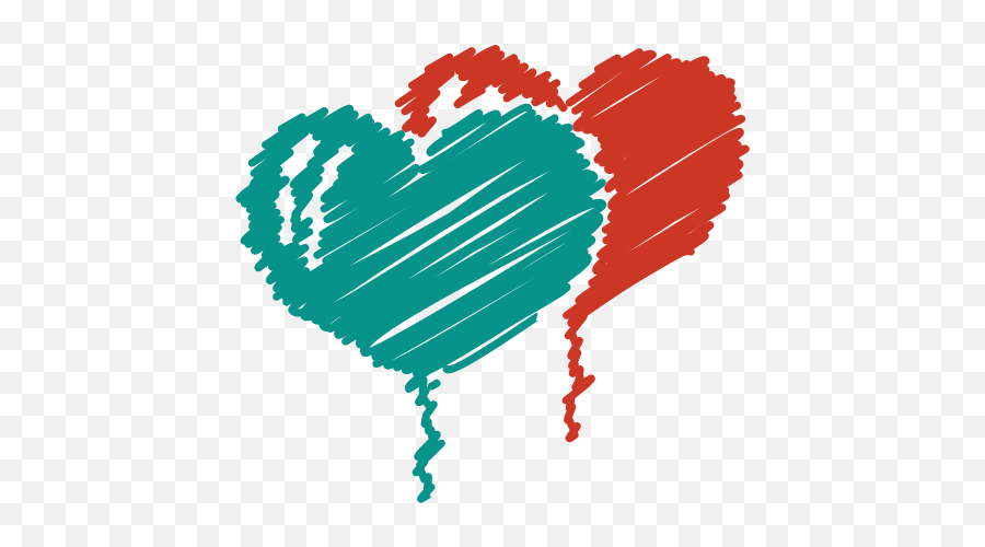 Heart Love Party Romance Scribble Icon Png