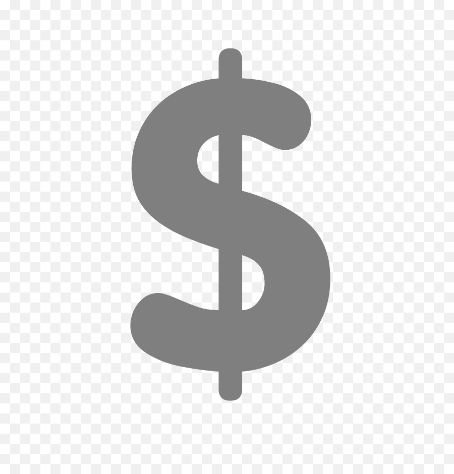 Download Hd Grey Clipart Dollar Sign - Grey Dollar Sign Png,Dollar Sign Clipart Png