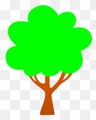 Simple Tree Cartoon Clip Free Svg - Cartoon Tree png