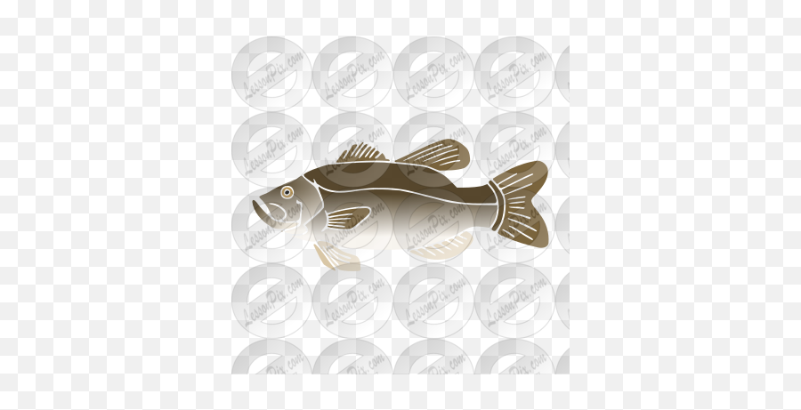 Fish Stencil For Classroom Therapy Use - Great Fish Clipart Bass Png,Bass Fish Png
