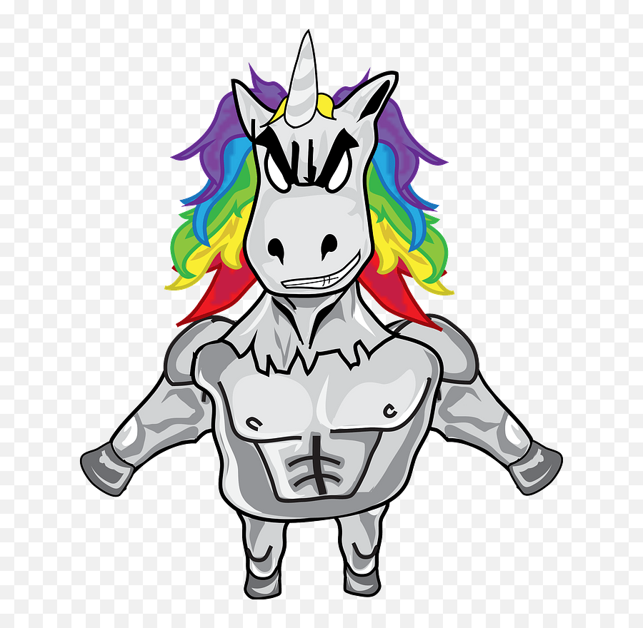 Computer Icons Clip Art Crazy Unicorn Download - Achieve The Strong Unicorn Png,Dot Grid Png