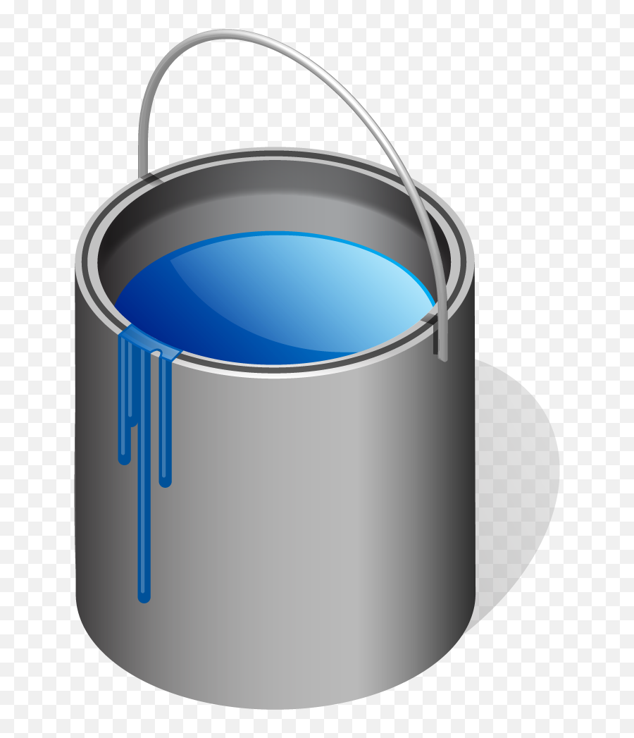 Clipart Of Paint Tin And Blue Can - Paint Can Png,Paint Can Png