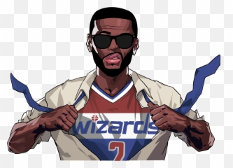 John Wall Superman Vector Illustration - Superman Vector Png,John Wall Png