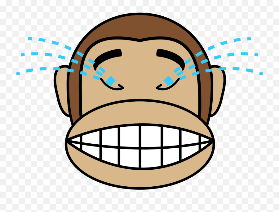 Library Of Laughing Png Black And White Files - Monkey Laughing Emoji,Laugh Emoji Png
