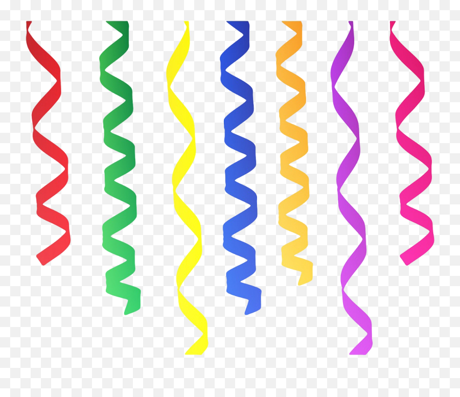 Birthday Party Decoration Vector Png - Birthday Decoration Vector Png,Streamers Png