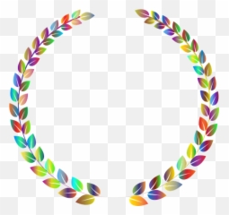 Download Conquest Laurel Leaf Leaves Triumph Victory - Rainbow Colored png