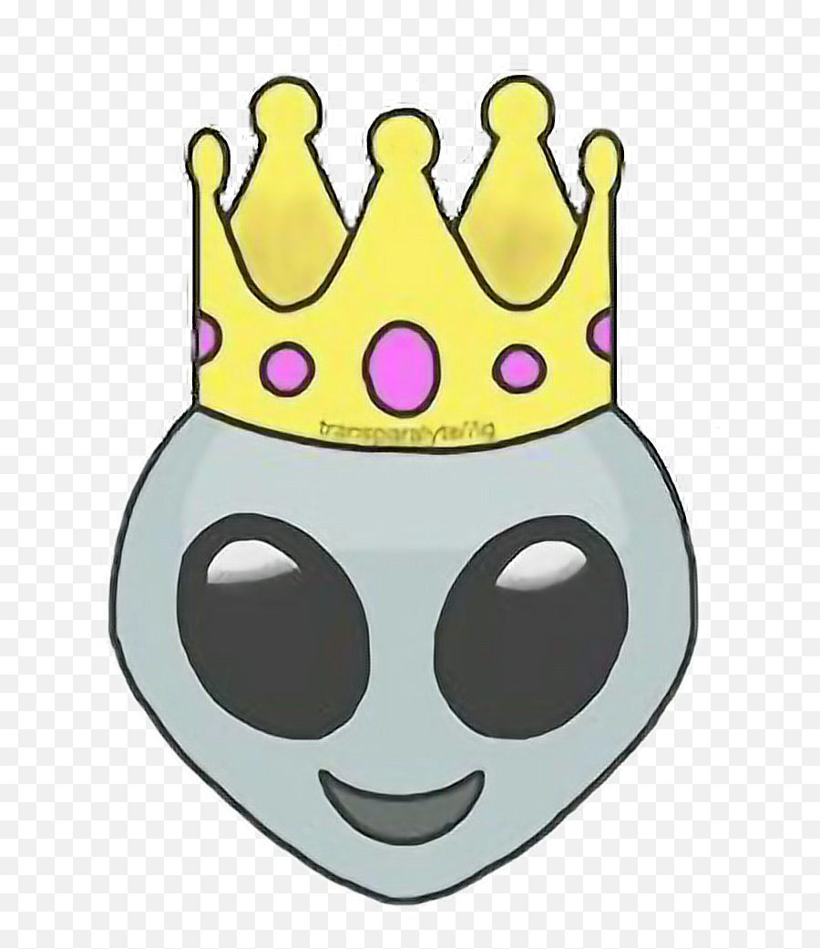 Cake Emoji Png - Alien With Crown,Alien Emoji Png
