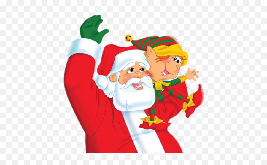 Download Santa And Elf Png Clipart - Santa And Elf Clipart,Elf Png