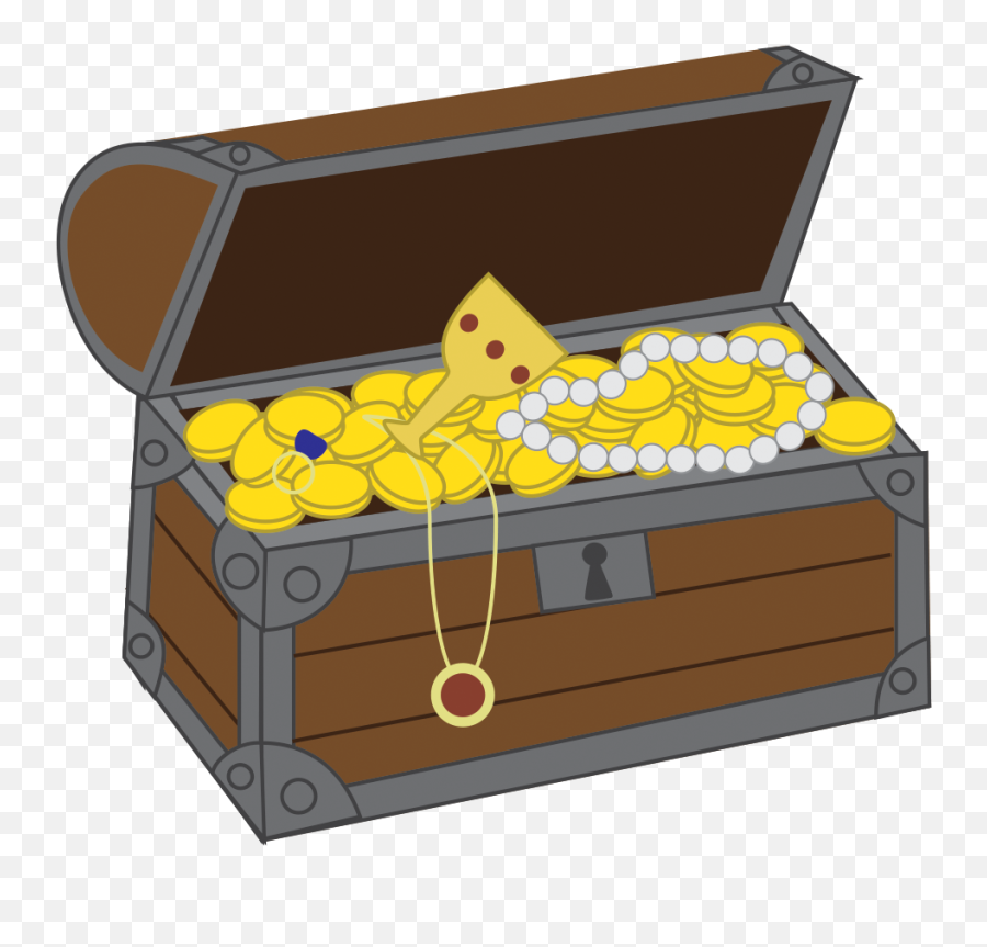 Key Clipart Treasure Chest Transparent - Treasure Chest Png Clipart,Treasure Chest Transparent
