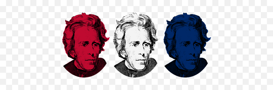 Andrew Jackson Red White And Blue T - Andrew Jackson Red White And Blue Png,Andrew Jackson Png
