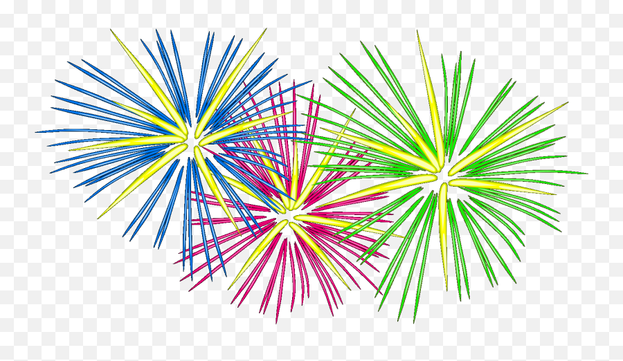 Three Colour Fireworks Svg Vector - Animated Firework Gif Transparent Png,Firework Clipart Png