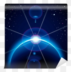 Solar Eclipse Background With Stars And Lens Flare Wall Mural U2022 Pixers We Live To Change - Circle png