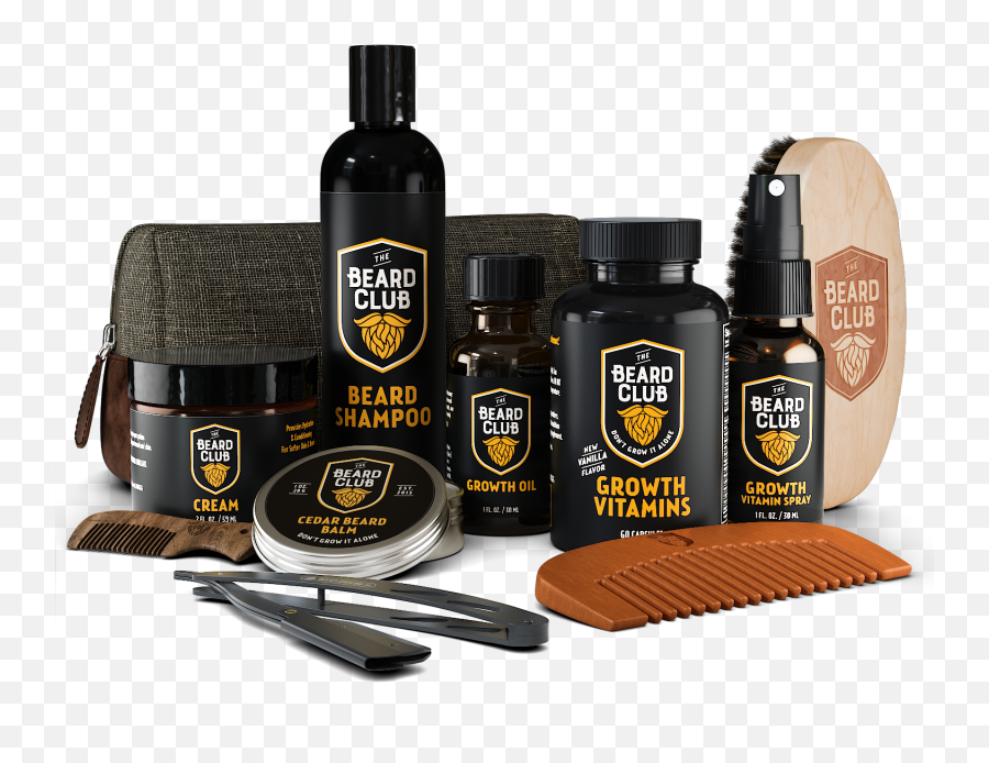 The Beard Club Donu0027t Grow It Alone - Beard Club Growth Oil Png,Goatee Png