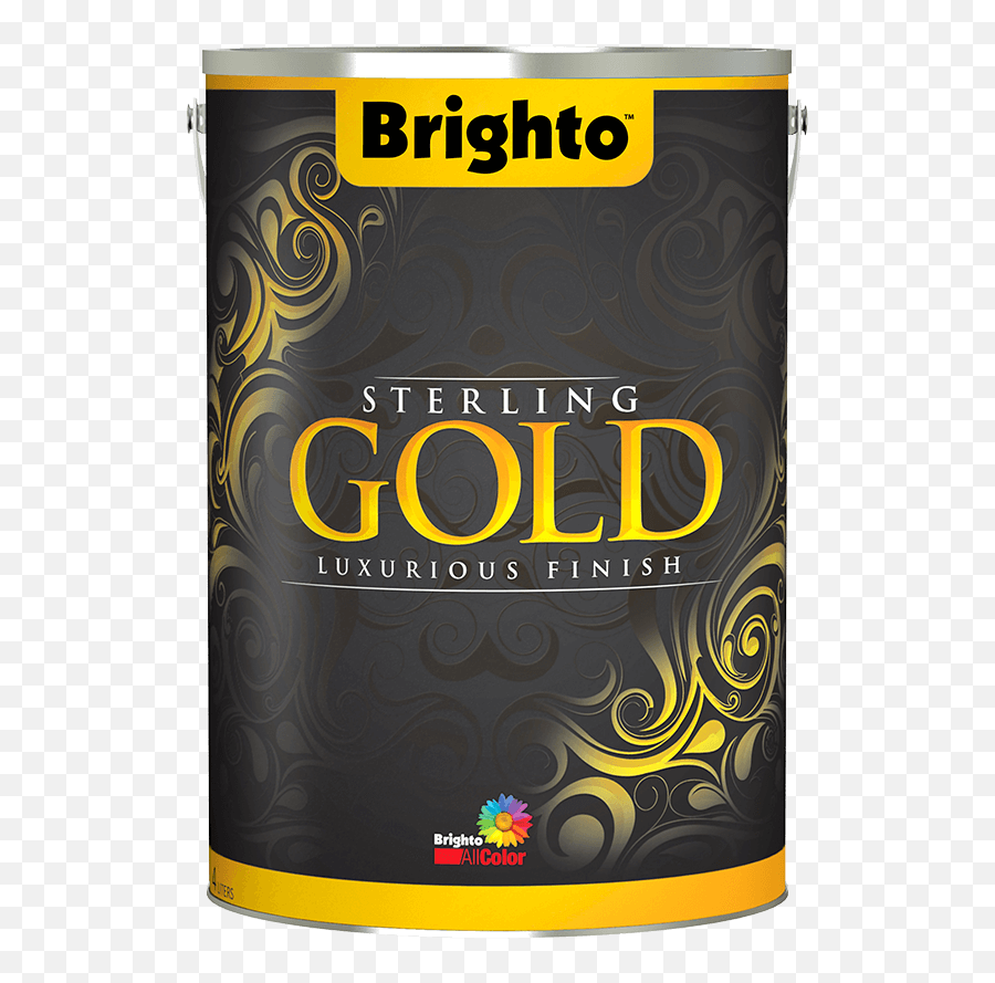 Sterling Gold - Brighto Paints Golden Png,Gold Paint Png