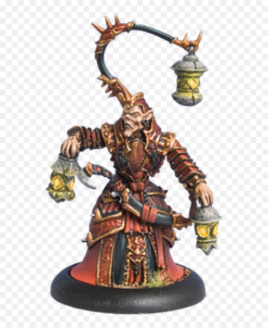 Hordes Skorne - Warlock Void Seer Mordikaar Warmachine Hordes Skorne Minature Png,Warlock Png