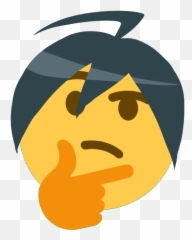 Download Hd Shrugging Source - Thinking Emoji Meme Thinking Emoji Discord Png,Shrug Emoji Png