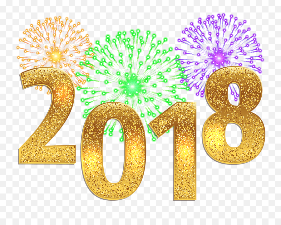 Glitter Clipart Happy New Year Picture - Happy New Year 2018 Transparent Png,Happy New Year 2017 Png