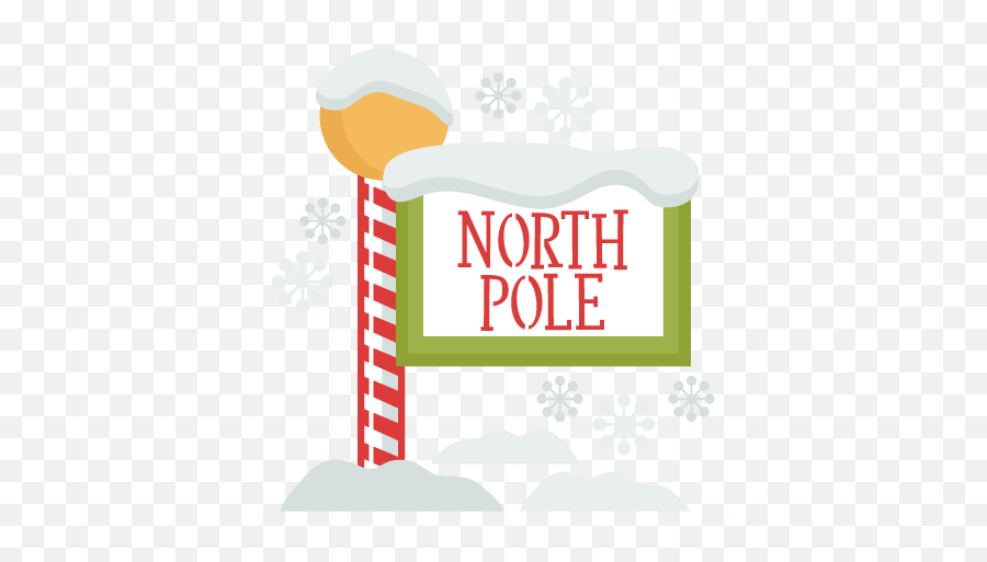 Christmas North Pole Sign Svg Scrapbook - North Pole Cute Sign Png,North Pole Png