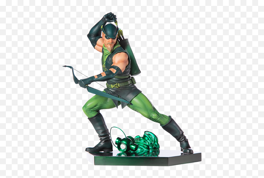 Dc Comics Green Arrow Statue - Green Arrow Iron Studios Png,Green Arrow Comic Png