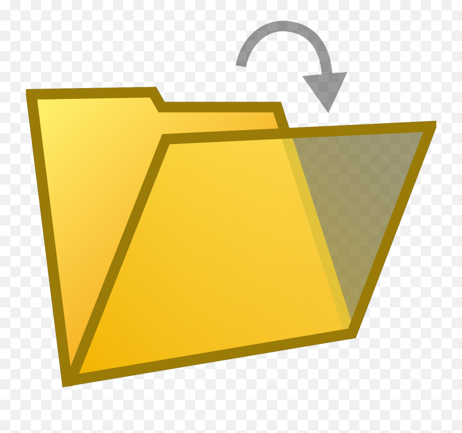 Open Folder Document Svg Vector Clip - Horizontal Png,Open Document Icon