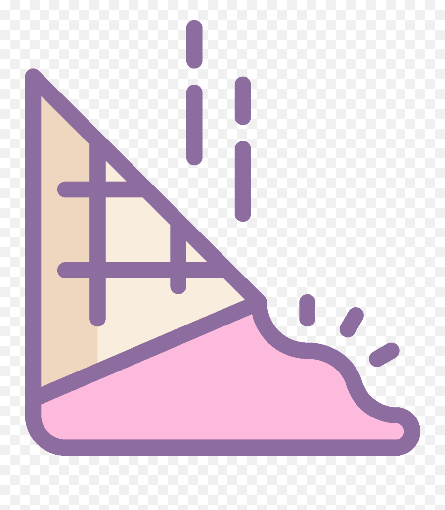 Fallen Ice Cream Cone Icon - Language Png,Ice Cream Cone Icon