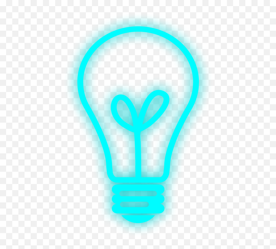 Light Bulb Electricity - Light Bulb Neon Icon Png,Blue Light Bulb Icon