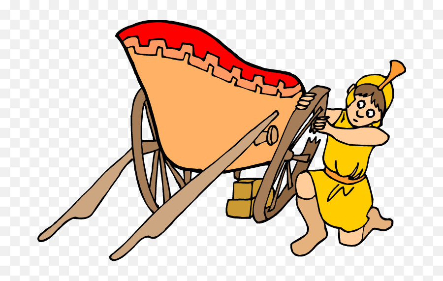 Man With Broken Chariot Wheel Image From Www - Broken Olympic Games In Ancient  Greece Cartoon Png,Chariot Icon - free transparent png images 
