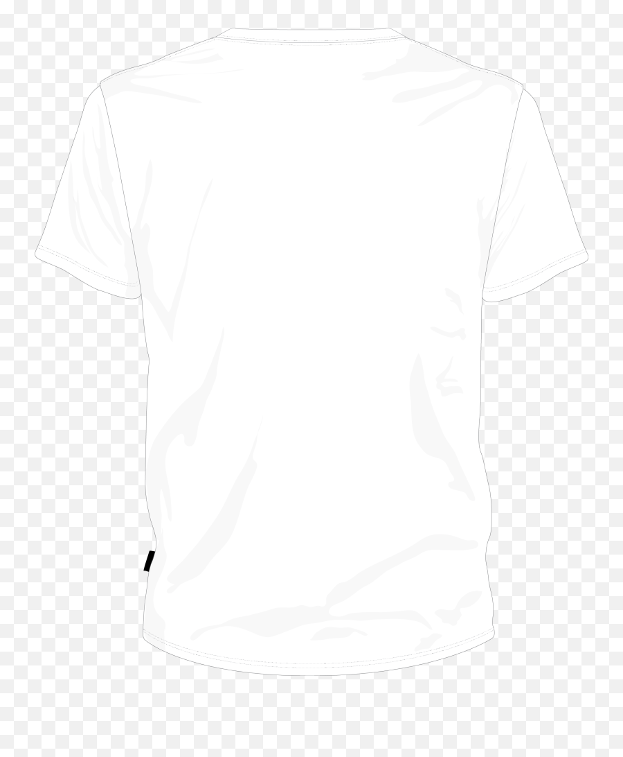 White T Shirt Back Png - Plain White T Shirt Front And Back,White T Shirt Transparent