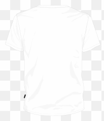 White T Shirt Back Png - Plain Front And