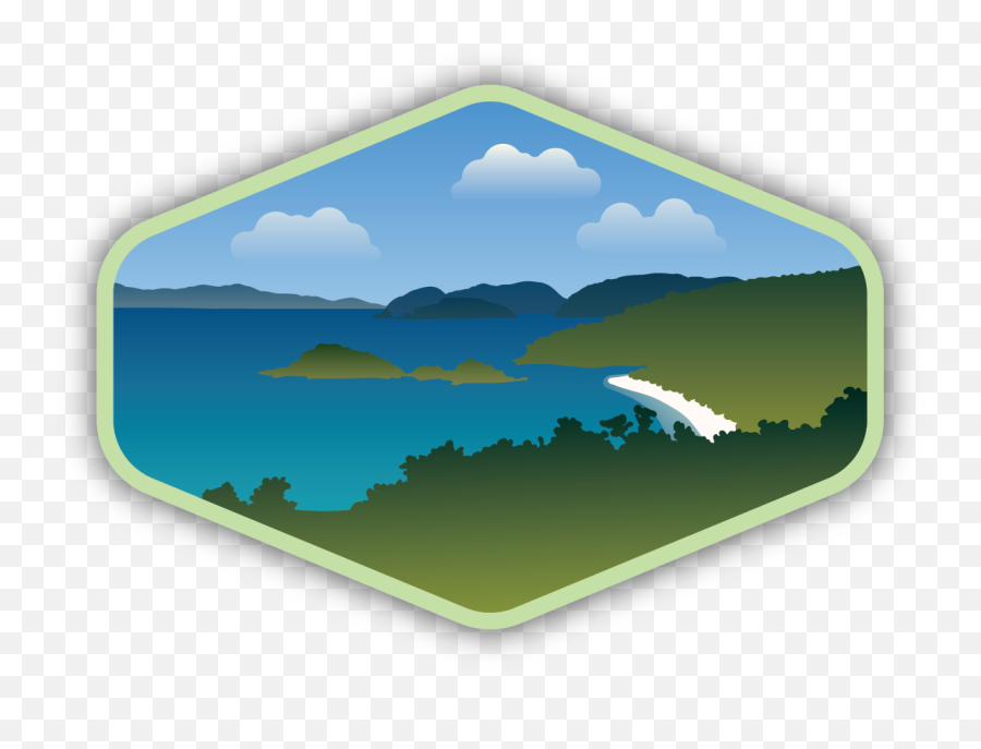 Beach Landscape Sticker - Stickers Northwest Horizontal Png,Scenery Icon
