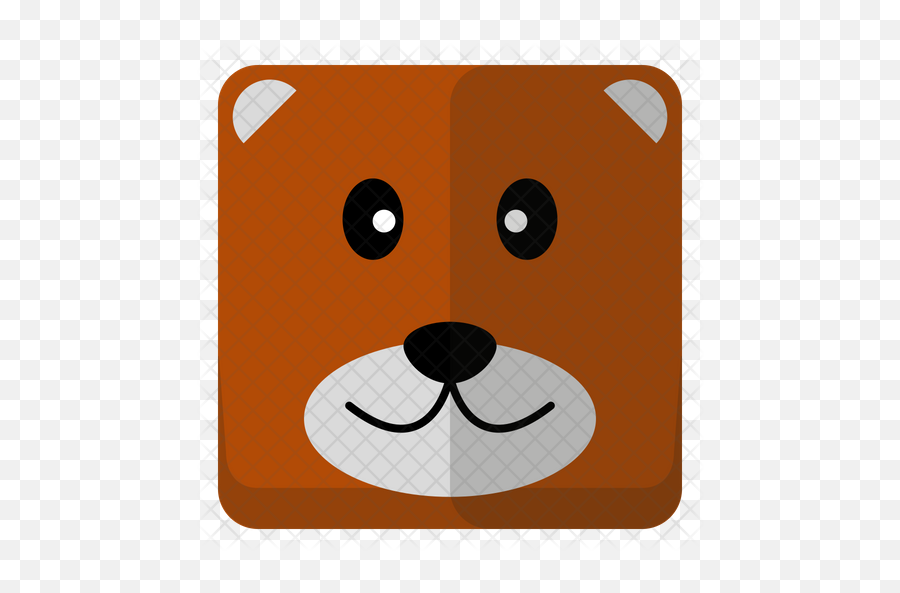 Bear Head Icon Of Flat Style - Cartoon Png,Bear Head Png