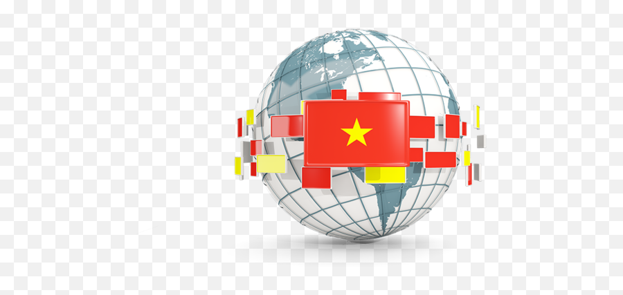 Globe With Line Of Flags Illustration Flag Vietnam - Canada Flag And Globe Png,Eath Icon