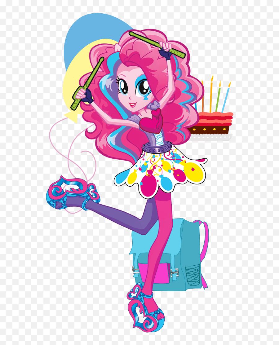 Pinkie Pie Rocks Character Bio Art - Pinkie Pie Equestria Girl Rainbow Rocks Png,Pinkie Pie Png