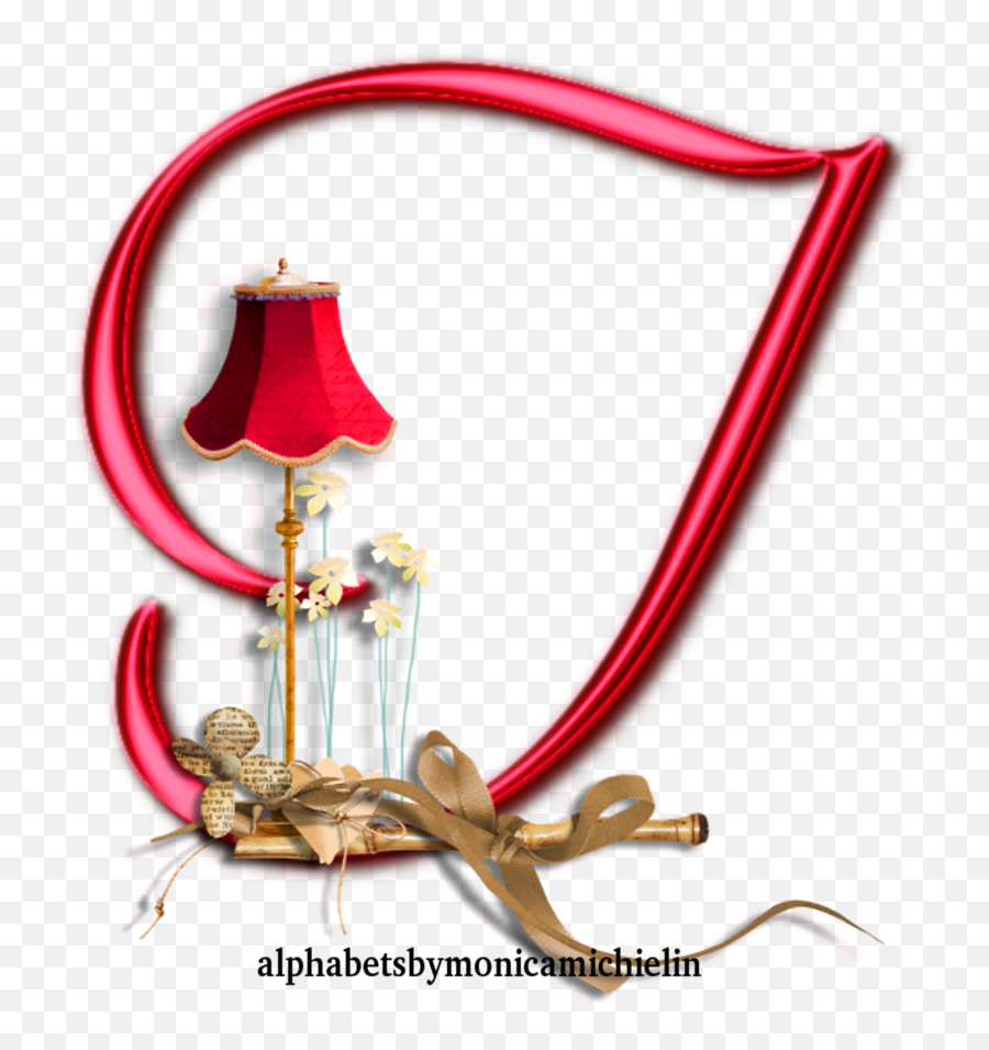 Alphabets By Monica Michielin Red Lamp Shade Alphabet And - Letra A Manicure Png,Try Icon