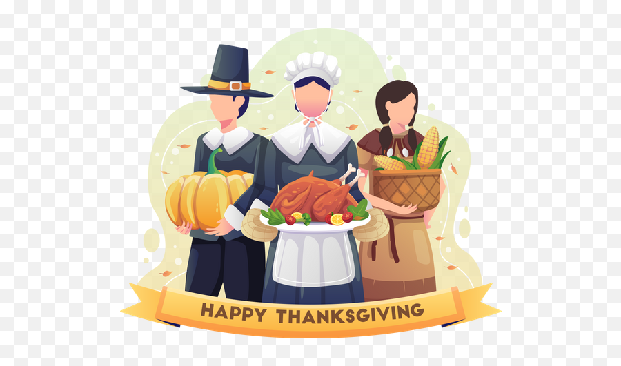 Thanksgiving Illustrations Images U0026 Vectors - Royalty Free Happy Thanksgiving Pilgrims Png,Happy Thanksgiving Icon