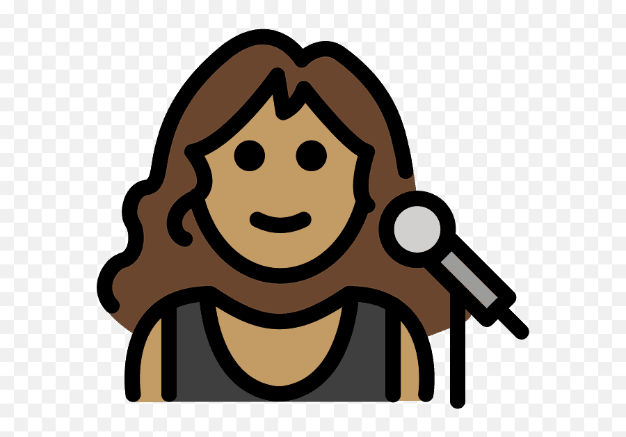 Woman Singer Emoji Clipart Free Download Transparent Png - Cómo Dibujar Un Cantante Fácil,I Want Boardmaker Icon