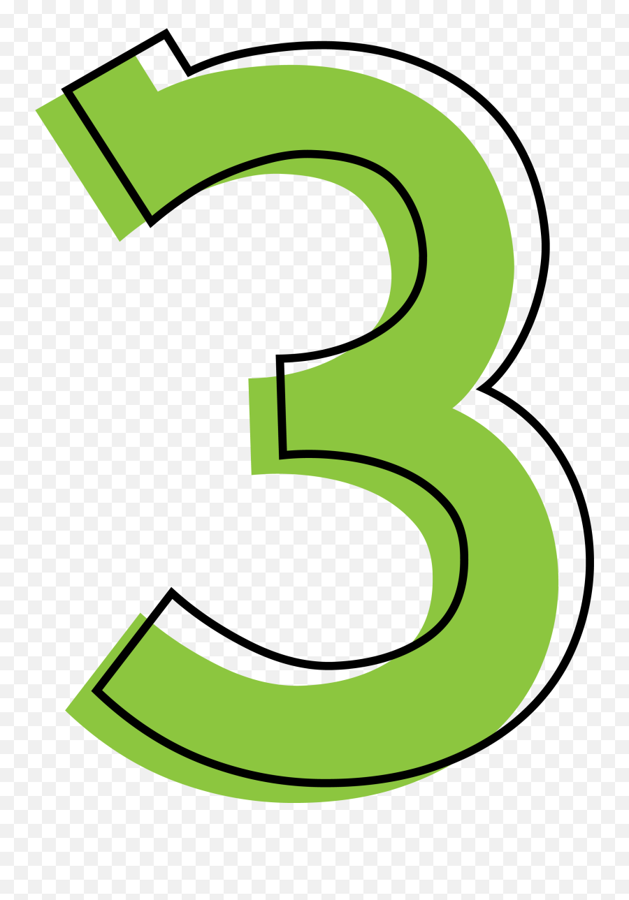 3 - Transparent Clipart Number 3 Green Png,Number 3 Png