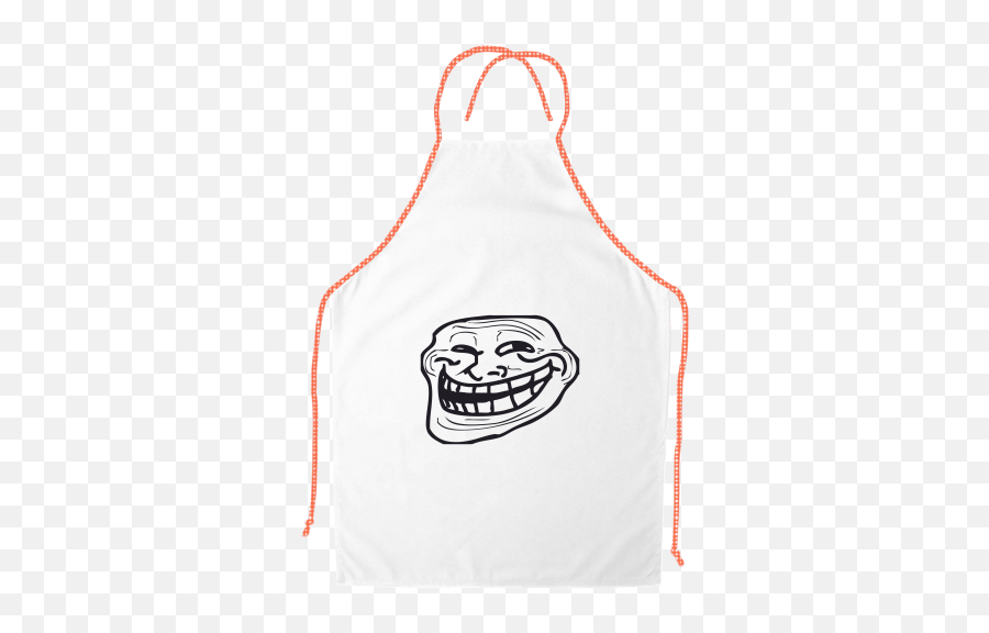 Apron With Contrasting Hem Printing Troll Face - Apron Png,Apron Png