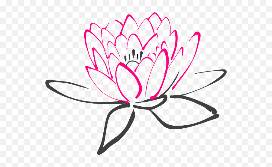 Pink Abstract Lotus Png Clip Arts For Web - Clip Arts Free Vector Water Lily Png,Lotus Png