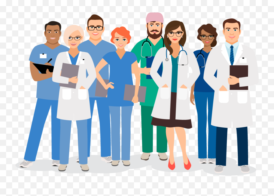 Nursing Clipart Healthcare Team Picture 1764909 - Medical Staff Cartoon Png,Team Png