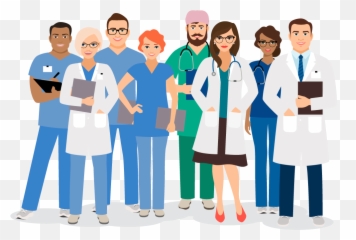 Nursing Clipart Healthcare Team Picture 1764909 - Medical Staff Cartoon Png,Team Png
